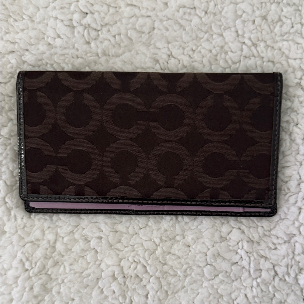 Coach Purple and Brown Wallet